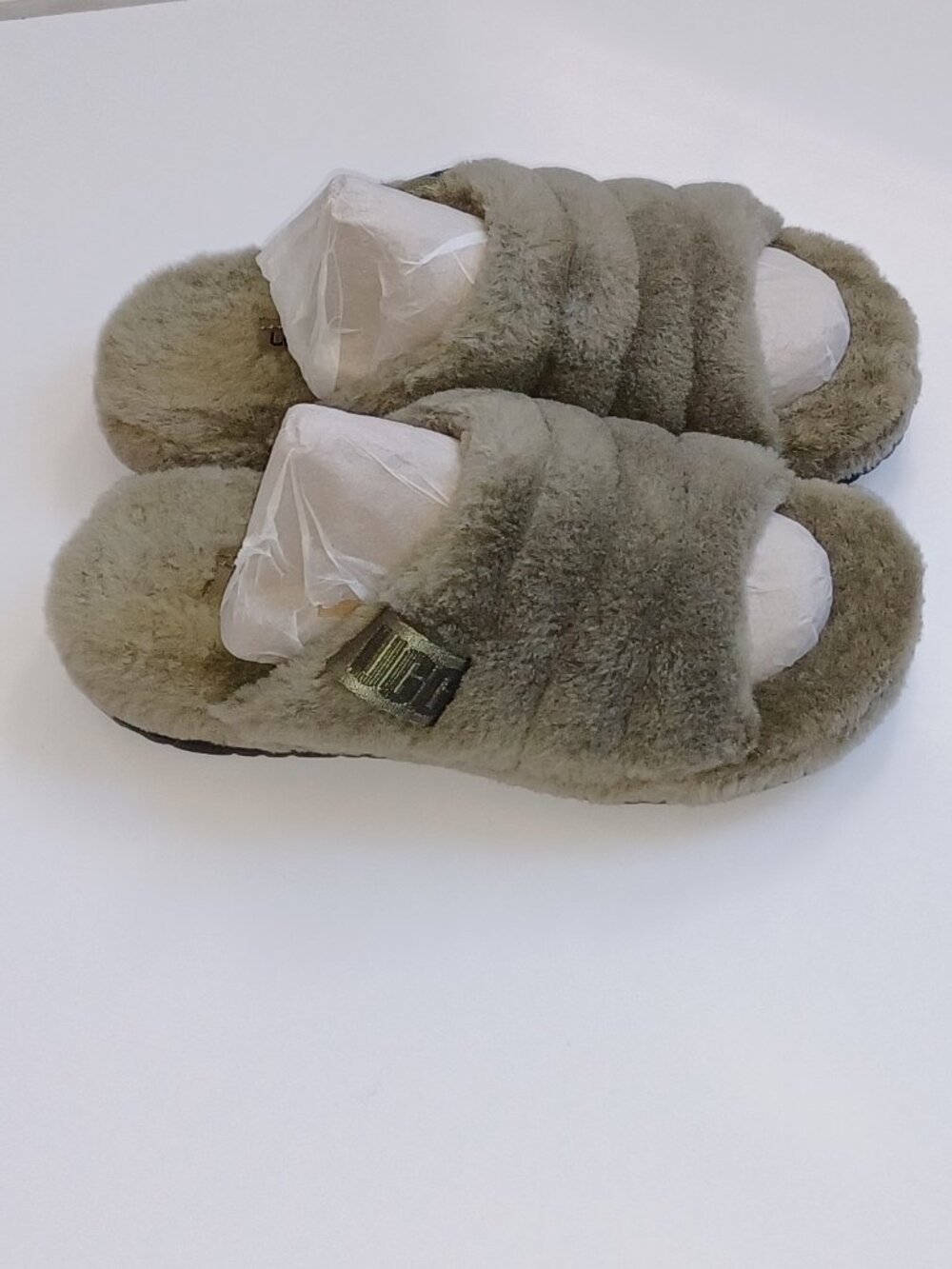 New UGG Sheep Fur Fluff Slippers